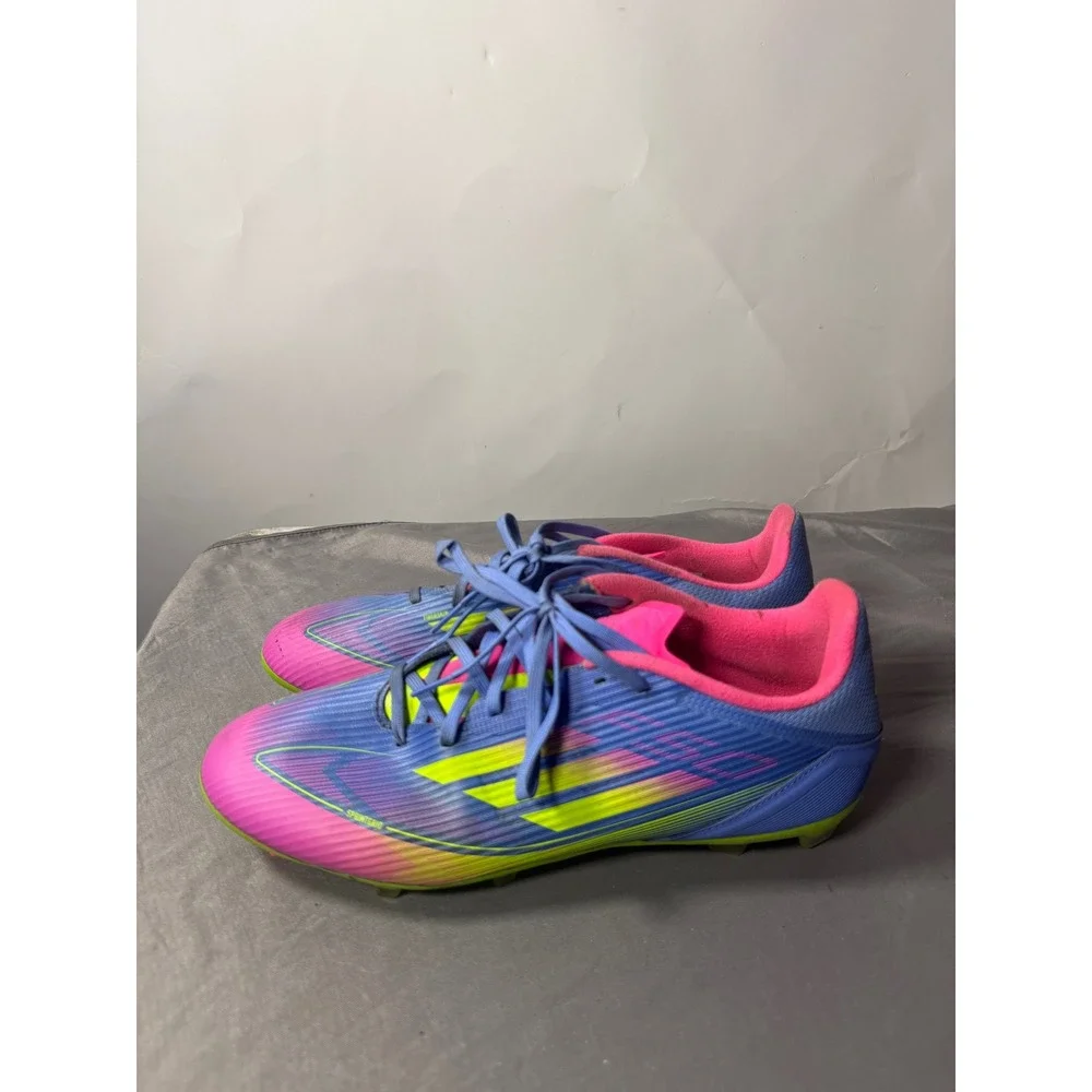 Adidas F50 Elite FG Soccer Cleats Lucid Blue Pink Yellow IE1290 Mens 10.5